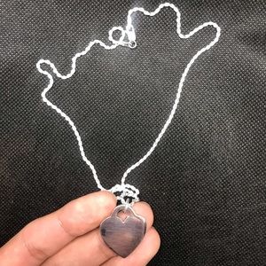Italian silver 925 Chain with Heart Pendent